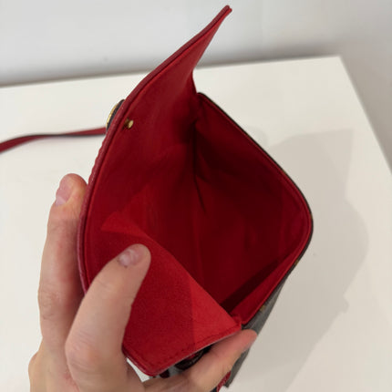 Sac Louis Vuitton bandoulière Twice Monogram & Rouge