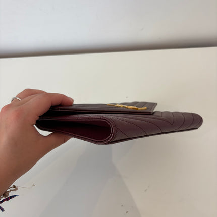 Pochette dragonne Saint Laurent Cassandre Burgundy