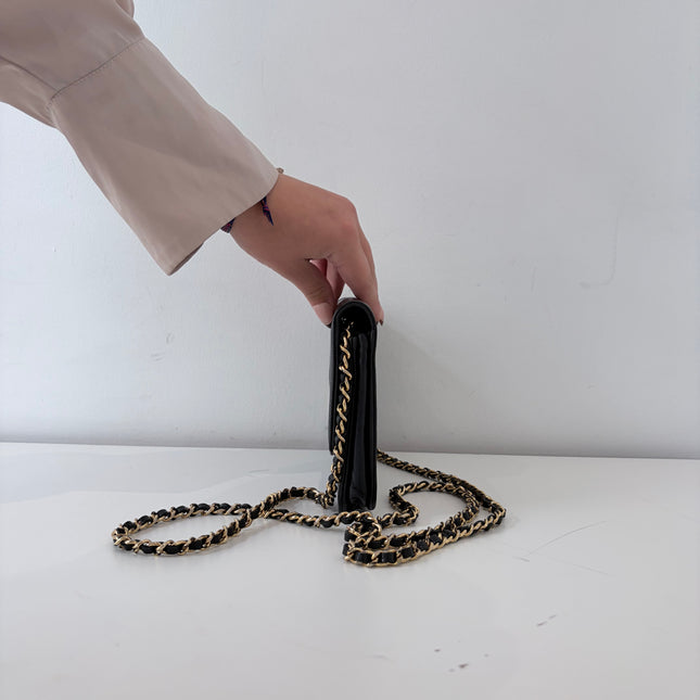 Sac Chanel Wallet On Chain Noir vintage