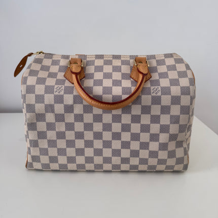Sac Louis Vuitton Speedy 30 damier azur