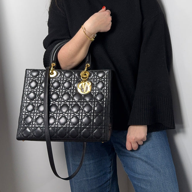 Sac Lady Dior Large Noir