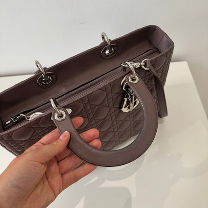 Sac Dior Lady Dior Large Prune