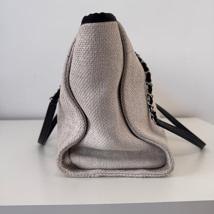 Sac Chanel Deauville medium toile écrue