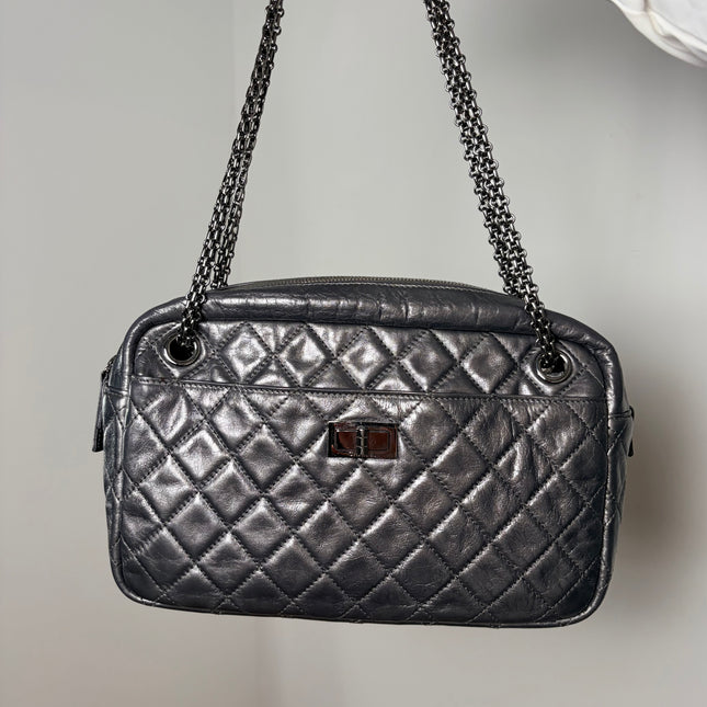Sac Chanel Caméra 2.55 Argent Irisé