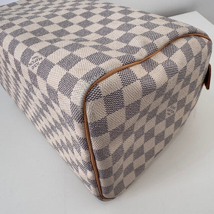 Sac Louis Vuitton Speedy 30 damier azur
