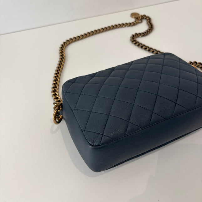 Sac Chanel Caméra Bleu éteint