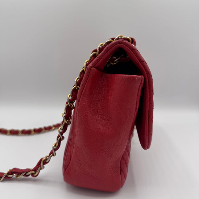 Sac chevrons Chanel Rouge