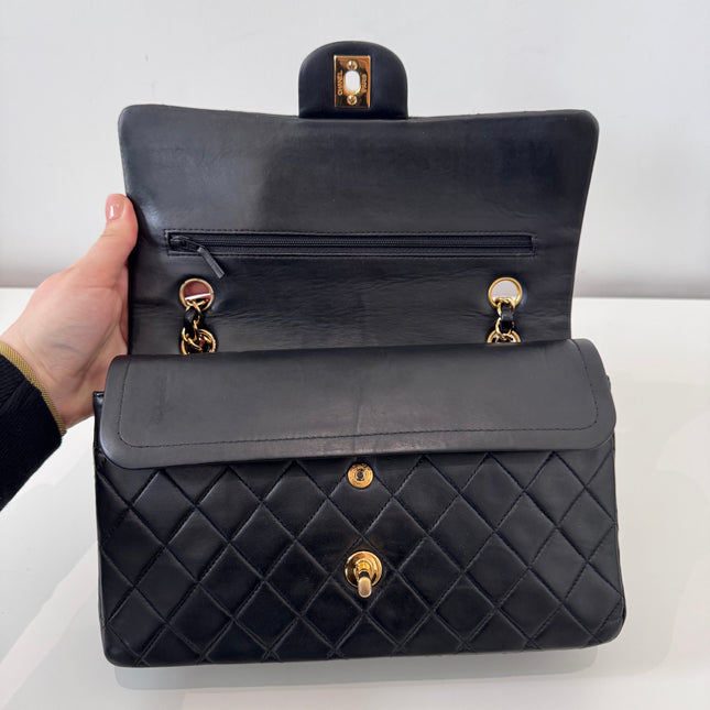 Sac Chanel Timeless vintage 25 cm noir