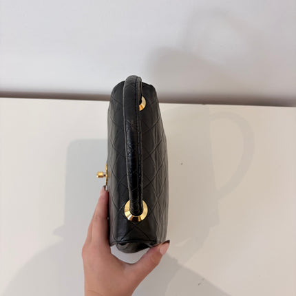 Sac Chanel Top Handle vintage noir
