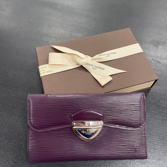 Portefeuille Eugenie Louis Vuitton Épi Cassis