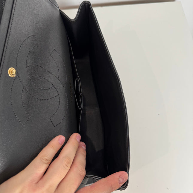 Sac Chanel 2.55 Chevrons 28cm Gris Irisé