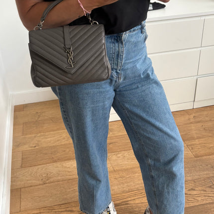 Sac Saint Laurent Collège small gris