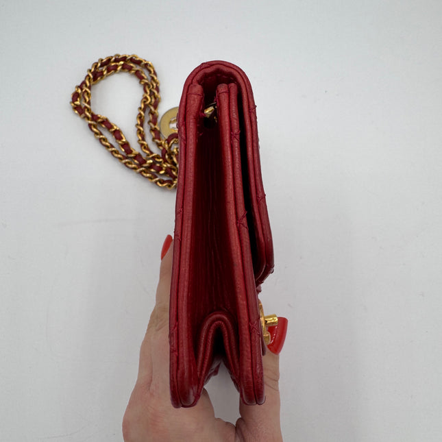 Sac Chanel Mini Timeless Vintage Rouge