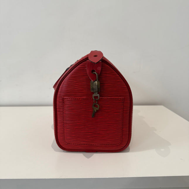 Sac Louis Vuitton Speedy 25 Épi Rouge