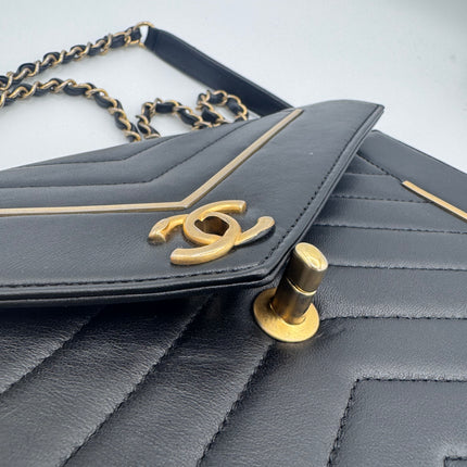 Sac Chanel Chevrons Noir