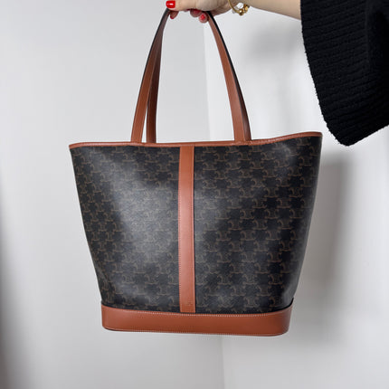Cabas Celine Moyen Toile Triomphe