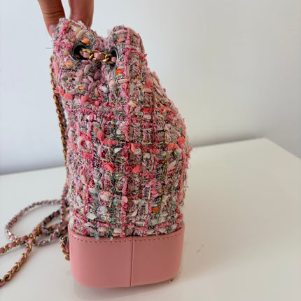 Sac à dos Chanel Gabrielle tweed rose