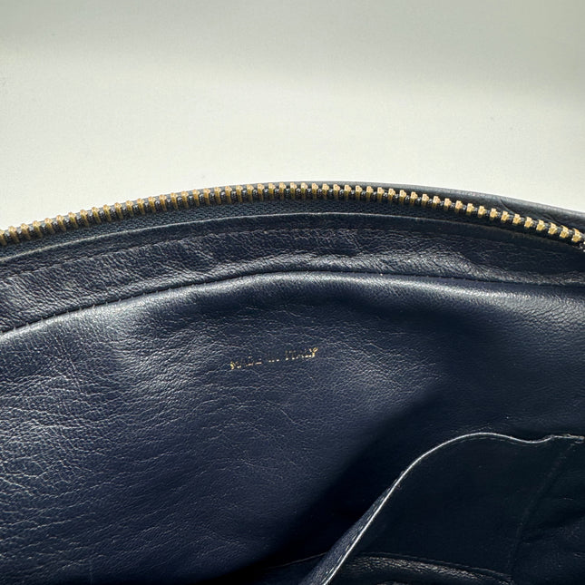 Sac Chanel caméra vintage bleu nuit
