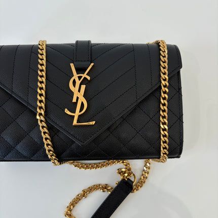Sac Saint Laurent Enveloppe small Noir