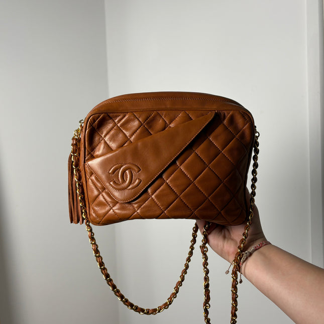 Sac Chanel caméra caramel