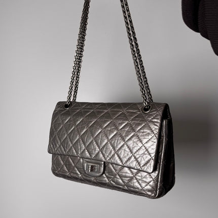 Sac 2.55 Chanel Grand Argent