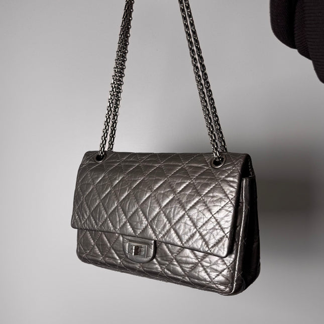 Sac 2.55 Chanel Grand Argent