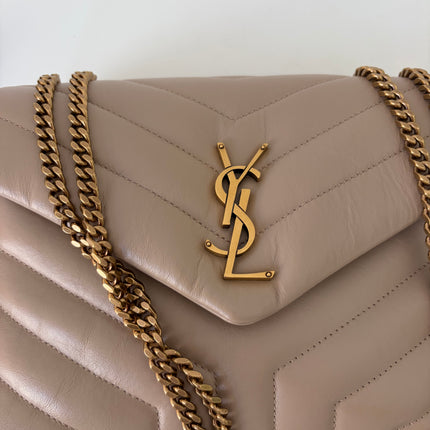 Sac Saint Laurent Loulou Small beige