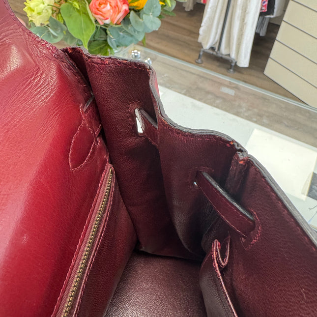 Sac Kelly 32 Hermès Rouge H