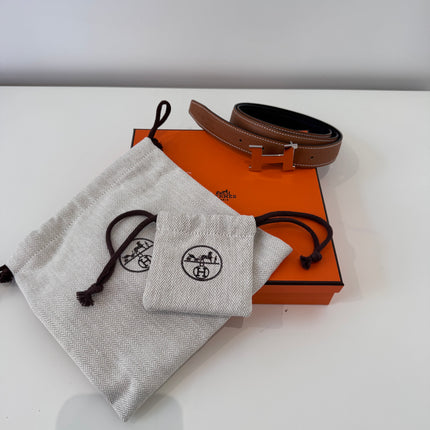 Ceinture Hermès H Réversible Gold & Noir 85cm