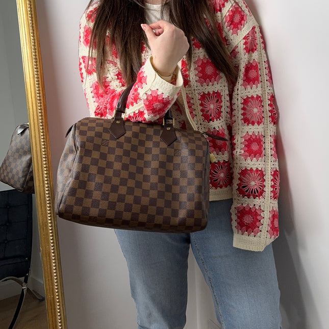 Sac Louis Vuitton Speedy 30 damier ébène
