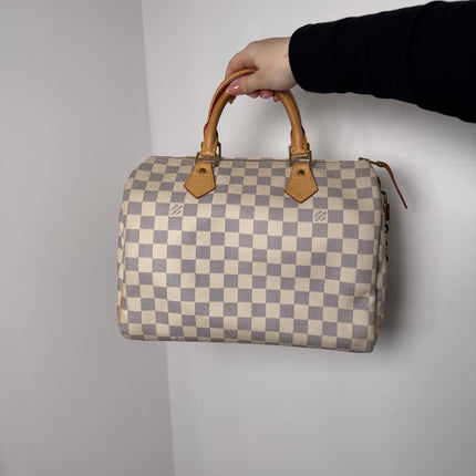 Sac Louis Vuitton Speedy 30 damier azur