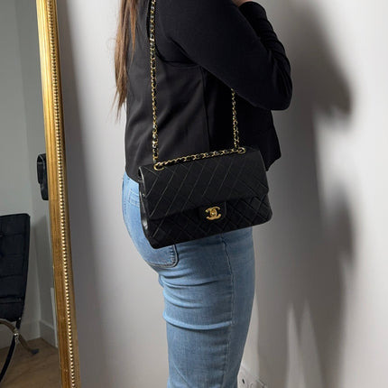 Sac Chanel Timeless vintage 25 cm noir