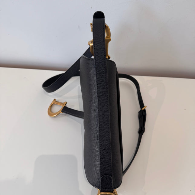 Sac Saddle Dior Moyen Noir Bandoulière