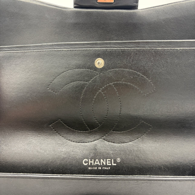 SAC CHANEL GRAND TIMELESS VERNIS NOIR