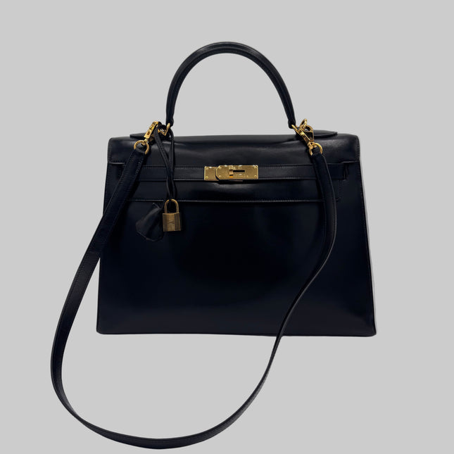 Kelly 32 Hermès Box Noir