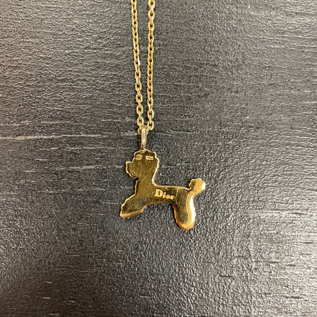 Collier Dior Vintage Chien