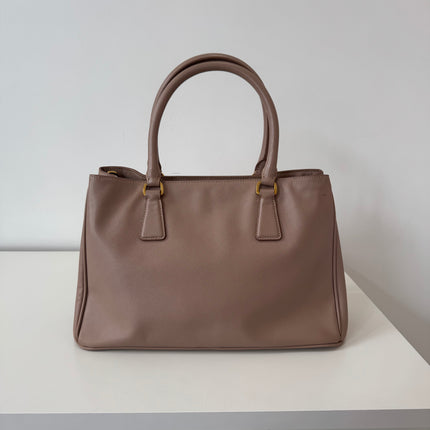 Sac Prada Galleria moyen vieux rose