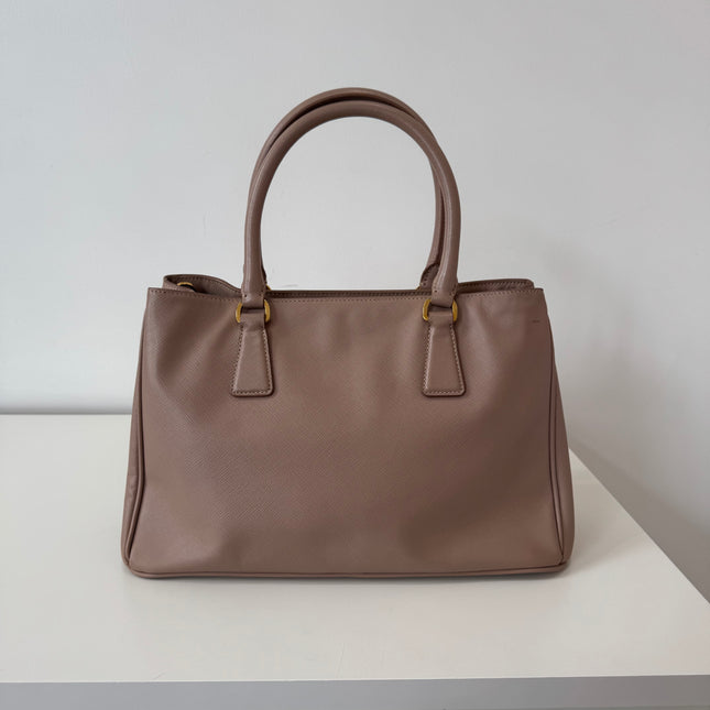 Sac Prada Galleria moyen vieux rose