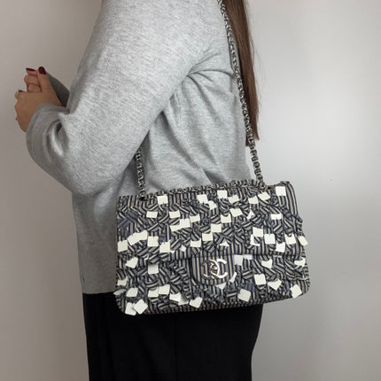Sac Chanel Timeless Tissu Rayé