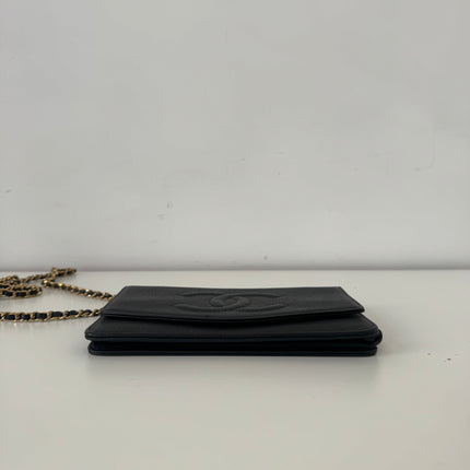 Sac Chanel Wallet On Chain Noir vintage