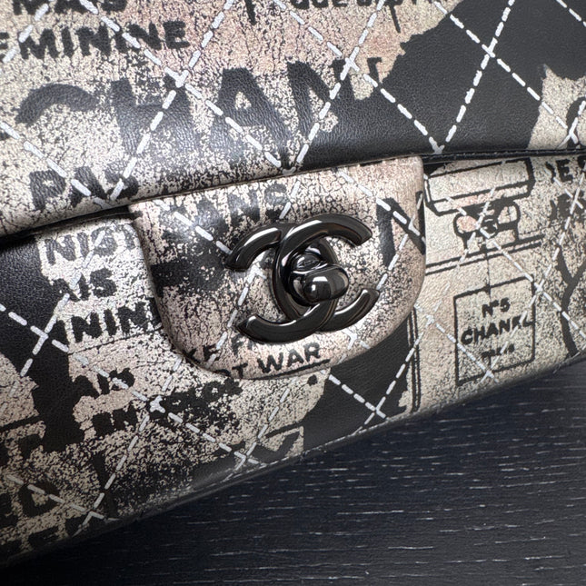 Sac Chanel Timeless édition limitée Graffiti Ladies first