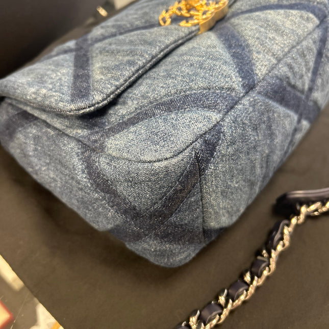 Sac Chanel 19 small denim