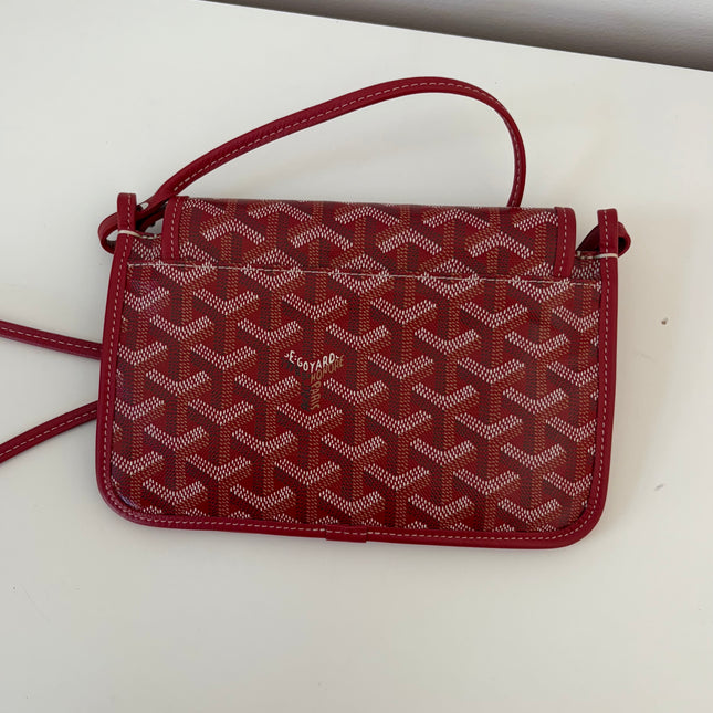 Sac Pochette Goyard Plumet bandoulière rouge