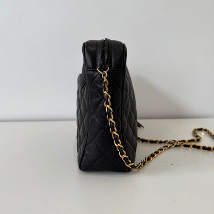 Sac Chanel Caméra GM Cuir Caviar Noir