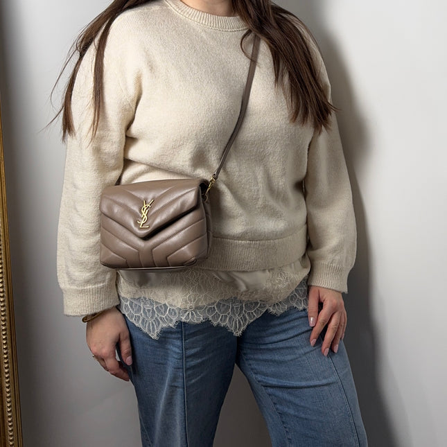 Sac saint Laurent Loulou Toy sable