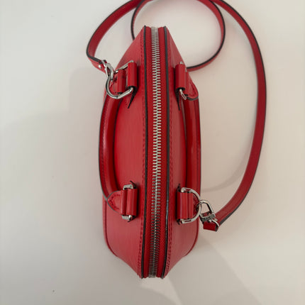 Sac Louis Vuitton BB Alma Cuir Épi Rouge