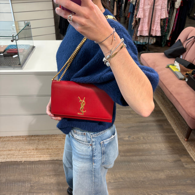 Sac Saint Laurent Kate Rouge