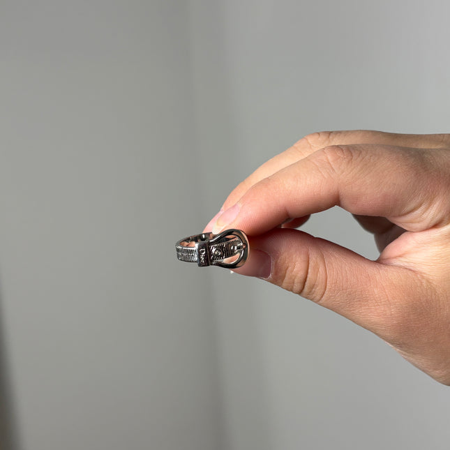 Bague Dior T55 métal argent