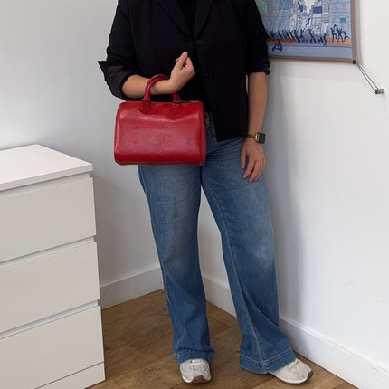 Sac Louis Vuitton Speedy 25 Épi Rouge