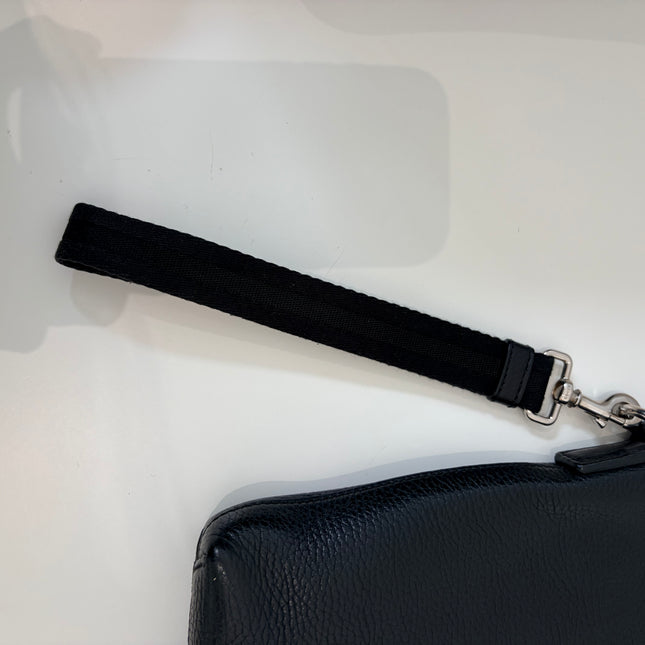 Pochette en cuir Gucci noir